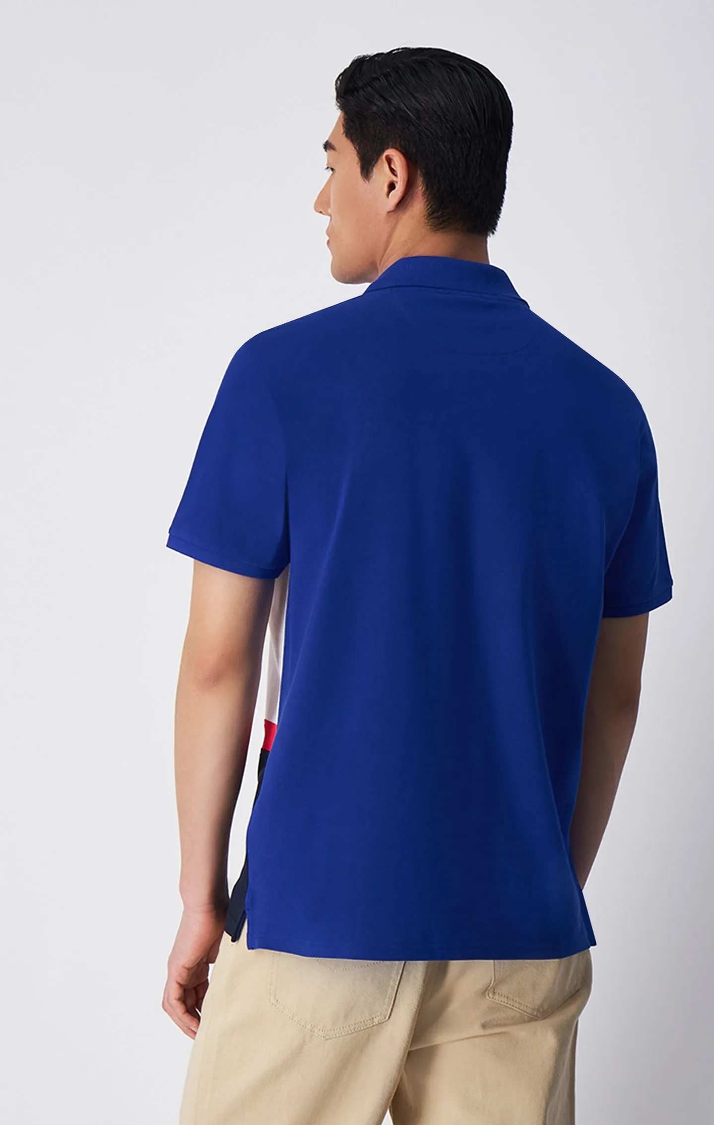 Polo rayé en coton avec logo C | Champion France